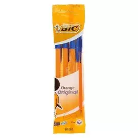 Набор ручек шариковых 4 штуки BIC Orange Original, 0.8 мм, синие чернила 8308521