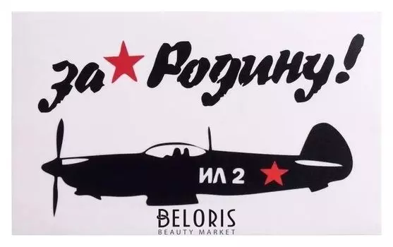 Наклейка на авто "Ил-2 За родину" 28 х 17 см