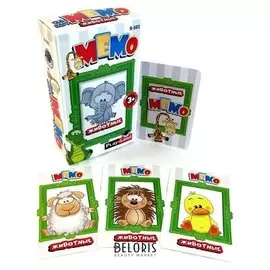 Настольная игра «мемо. животные