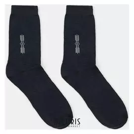Носки мужские N-015-3 цвет тёмно-серый, р-р 27-29 (Р-р обуви 41-46)