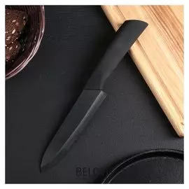 Нож кухонный керамический Black, лезвие 15 см, ручка Soft Touch