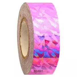 Обмотка для гимнастических булав и обручей NEW Crackle металлик, цвет розовый