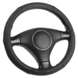 Оплётка Cartage, натуральная кожа, перфорация, размер 38 см, черный