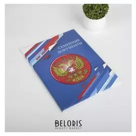 Папка для семейных документов, 3 комплекта, цвет синий