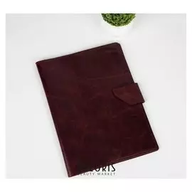 Папка для семейных документов на клапане, 4 комплекта, цвет бордовый