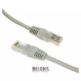 Патч-корд Gembird Pp12e-5m, UTP 5е кат., Rj-45(M)-rj-45(m), 5 м, серый
