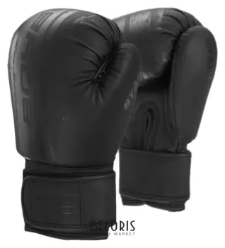 Перчатки боксёрские Boybo Stain, флекс, цвет чёрный, 8 унций