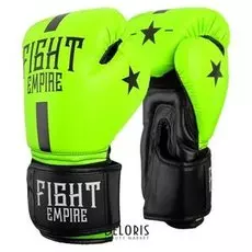 Перчатки боксёрские Fight Empire, 10 унций, цвет салатовый
