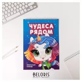 Планер школьника вертикальный А4 Чудеса рядом