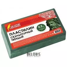 Пластилин скульптурный оливковый, твердый