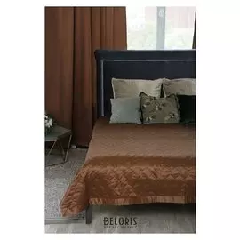 Покрывало ультрастеп "Этель" дамаск Cappuccino Solid 200х210 см.