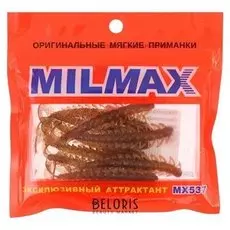 Приманка силиконовая Milmax «Сколопендра 3» №010 съедобная, 10 шт.