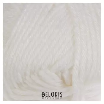 Пряжа "Sport Wool" 25% шерсть, 75% акрил 120м/100г (208 белый)