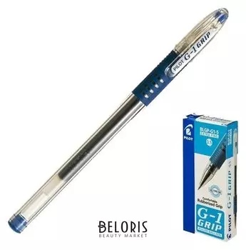 Ручка гелевая G1 Grip, узел 0.5 мм, чернила синие, резиновый упор