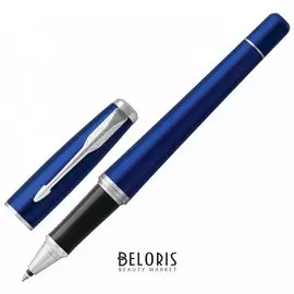 Ручка-роллер Parker "Urban Core Nightsky Blue Ct", корпус темно-синий лак, хромированные детали, черная
