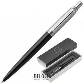 Ручка шариковая Parker "Jotter Core Bond Street Black Ct", корпус черный, хромированные детали, синяя