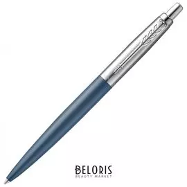 Ручка шариковая Parker "Jotter Xl", утолщенный корпус, синий матовый лак, детали из нержавеющей стали, синяя
