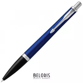 Ручка шариковая Parker "Urban Core Nightsky Blue Ct", корпус темно-синий лак, хромированные детали, синяя
