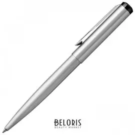 Ручка шариковая Parker "Vector Stainless Steel Ct", корпус серебристый, детали из нержавеющей стали, синяя