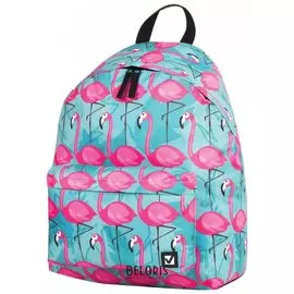 Рюкзак BRAUBERG, универсальный, сити-формат, Фламинго, 20 литров, 41х32х14 см