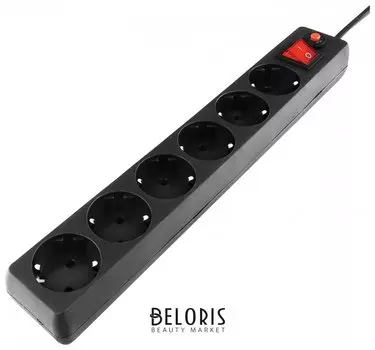 Сетевой фильтр Гарнизон EHB-15, 6 розеток, 5 м