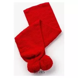 Шарф для девочки, размер 140х16см, цвет красный