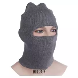 Шлем-маска 1 отверстия, цвет серый