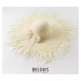 Шляпа женская Minaku "Summer Mood", размер 56-58, цвет белый