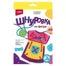 Шнуровка из фетра "Платье"