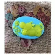 Силиконовая форма «Коровка с цветочком»