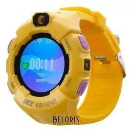 Смарт-часы Jet KID Gear, детские, цветной дистплей 1.44" Sim-карта, камера, желто-фиолетовые