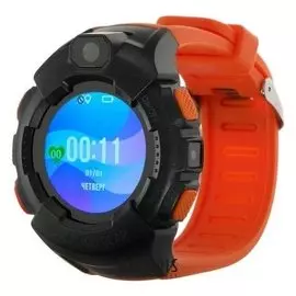 Смарт-часы Jet KID Gear, детские цветной дистплей 1.44" Sim-карта, камера, оранжево-серые