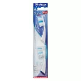 Сменные насадки Trisa Complete Protection Medium, для моделей Sonicpower, 2 шт, белые