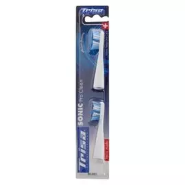 Сменные насадки Trisa Pro Clean Twin Pack, для моделей Sonic, 2 шт, белые