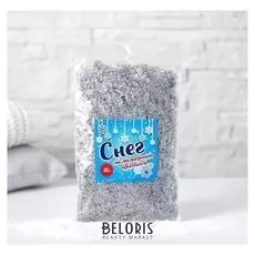 Снег полимерный цветной, 50 гр, цвет серый