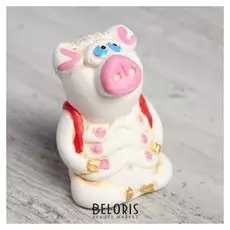 Статуэтка "Свинка с рюкзаком", 6 см