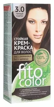 Стойкая крем-краска для волос Fitocolor, тон темный каштан, 115 мл