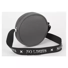 Сумка круглая с ремнём No Limits, цвет серый