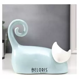 Сувенир керамика "Кот - хвост колечком" 16х18х7,5 см