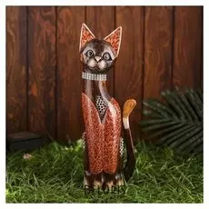 Сувенир "Кошка коричневая"