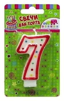 Свеча для торта "7"