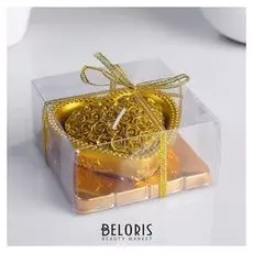 Свеча "Сердце" 9х4,5см, золото