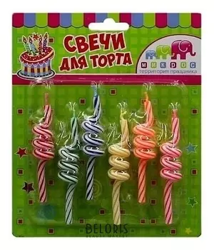 Свечи для торта Спираль