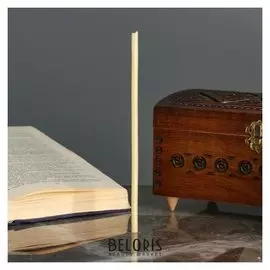 Свечи ритуальные восковые, 18 см, 5 штук, белые