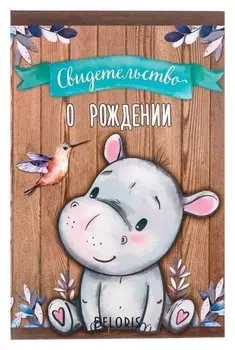 Свидетельство о рождении Бегемотик