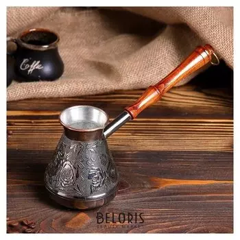 Турка для кофе медная «Роза», 0,4 л