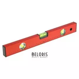 Уровень алюминиевый Hobbi/remocolor, "Red", 3 ампулы, 40 см