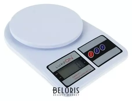 Весы кухонные Luazon Lvk-704, электронные, до 7 кг, белые