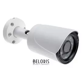 Видеокамера уличная Si-cam Sc-ds201f IR, Ip,2 мп,1080р,sony Imx323,f=3.6 мм,25 Fps,mic,белая