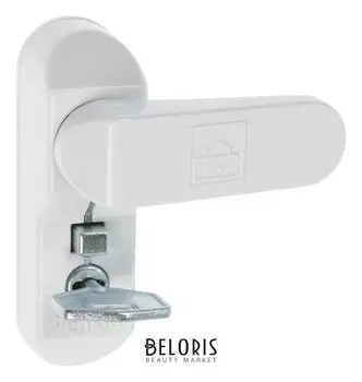 Замок блокирующий для окон Sash Lock, с ключом, белый